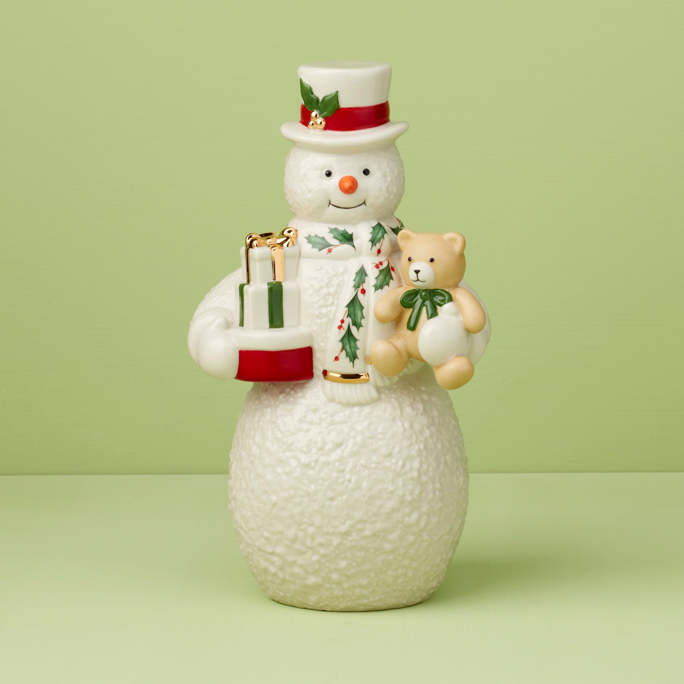 パースシャー・ペーパーウェイト　Christmas1997 スノーマン Amazon.com: 2024 Snowman With Teddy Bear Figurine : Home & Kitchen